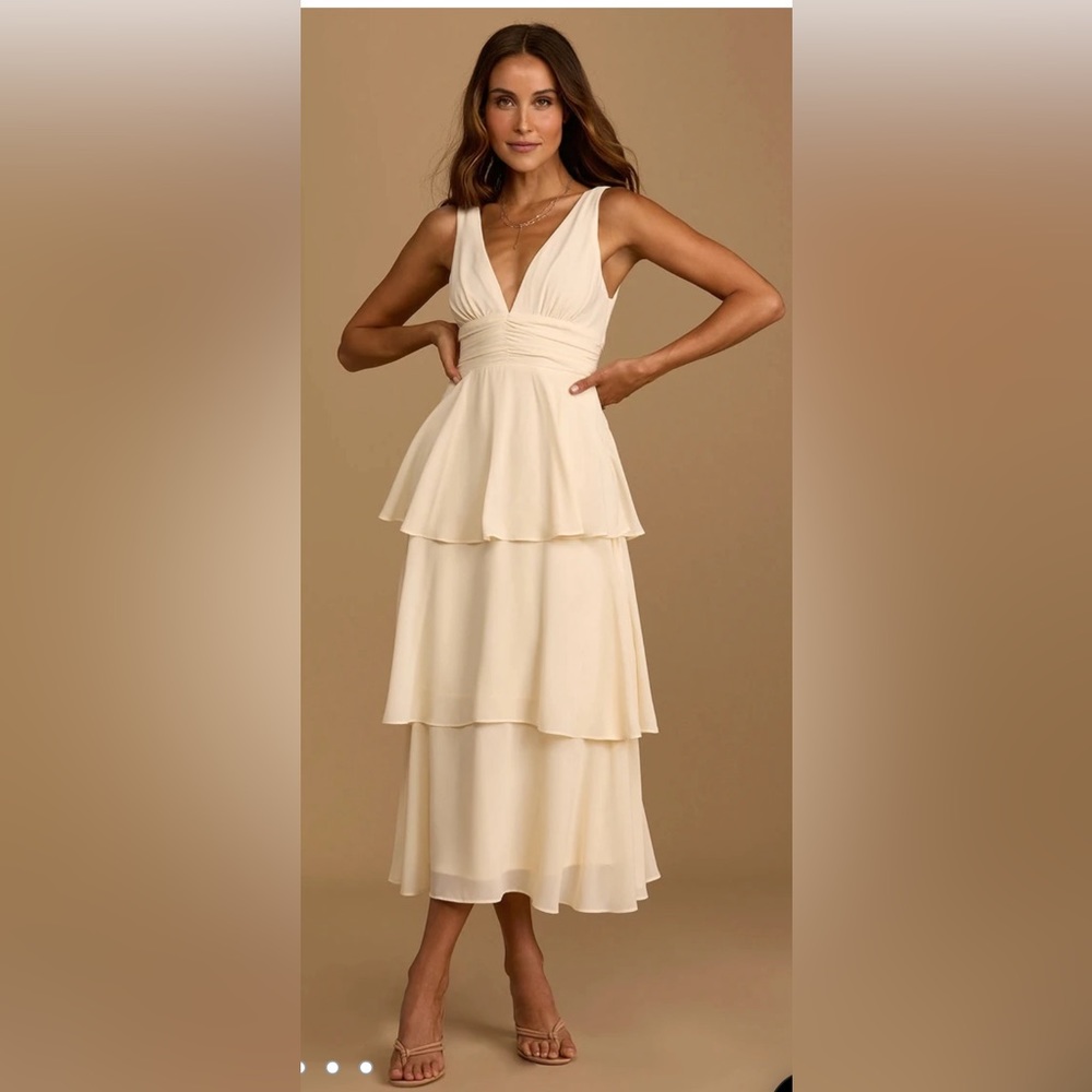 Lulus layered ruffle dress